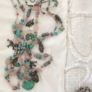 Kim yubeta beaded and silver necklace